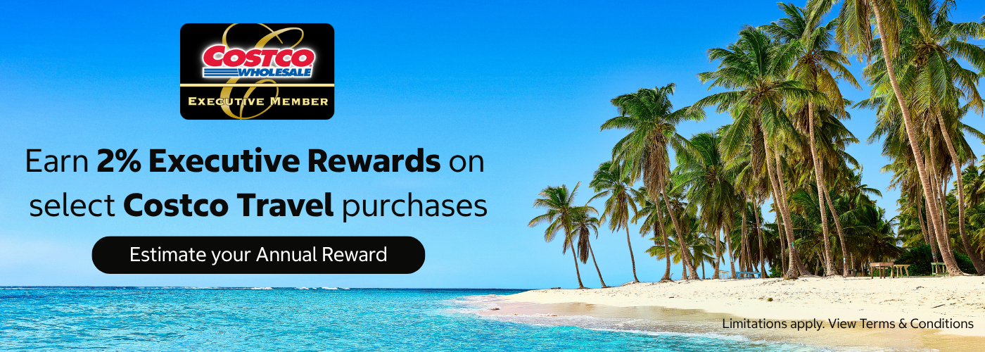 Earn 2% Executive Rewards on Costco Travel