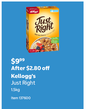 Kellogg’s Just Right 1.5kg Item 137600