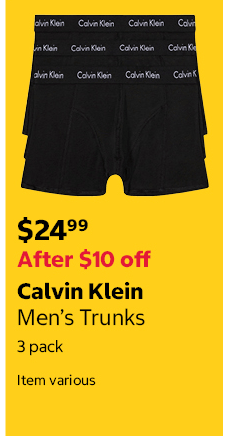 Calvin Klein Men’s Trunks 3 pack Item various
