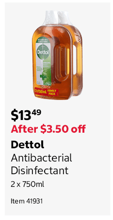 Dettol Antibacterial Disinfectant 2 x 750ml Item 41931