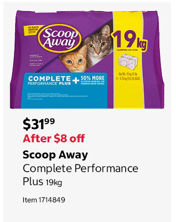 Scoop Away Complete Performance Plus 19kg Item 1714849
