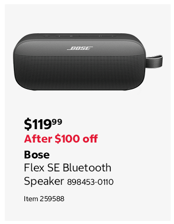 Bose Flex SE Bluetooth Speaker 898453-0110 Item 259588