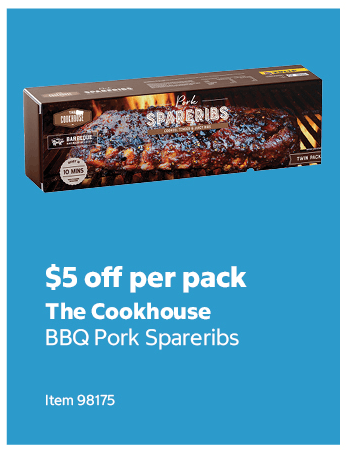The Cookhouse BBQ Pork Spareribs Item 98175