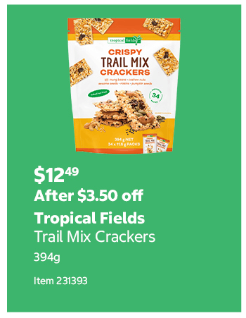 Tropical Fields Trail Mix Crackers 394g Item 231393