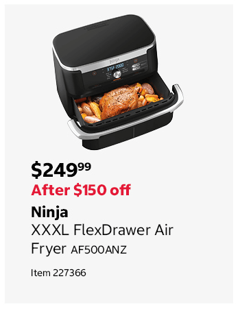 Ninja XXXL FlexDrawer Air Fryer AF500ANZ Item 227366