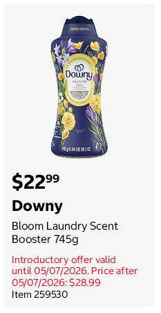 Downy Bloom Laundry Scent Booster 745g Item 259530