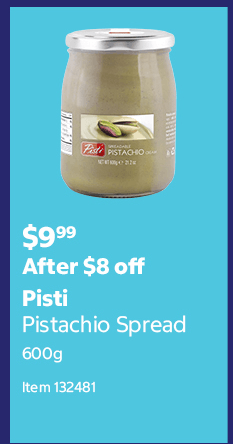 Pisti Pistachio Spread 600g Item 132481