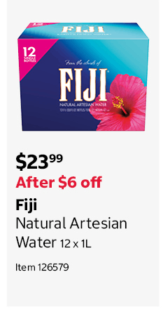 Fiji Natural Artesian Water 12 x 1L Item 126579