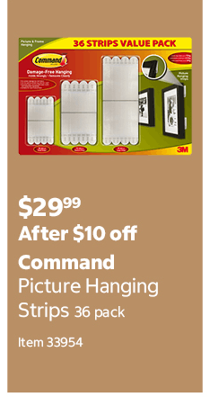 Command Picture Hanging Strips 36 pack Item 33954