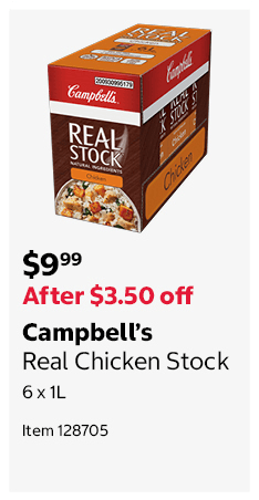 Campbell’s Real Chicken Stock 6 x 1L Item 128705