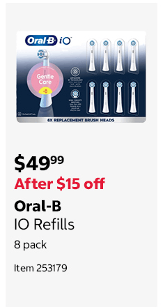 Oral-B IO Refills 8 pack Item 253179