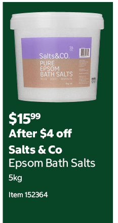 Salts & Co Epsom Bath Salts 5kg Item 152364