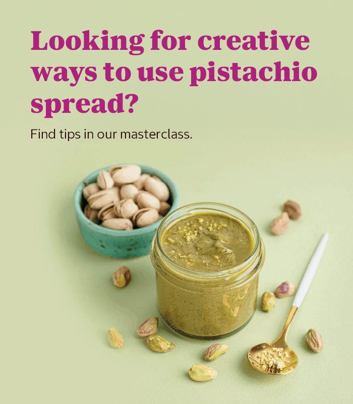 Looking for creative ways to use pistachio spread?