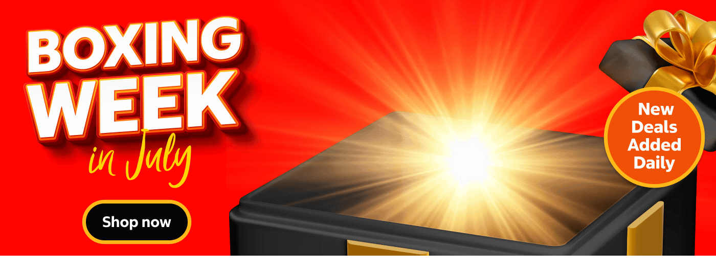 Shop Boxing Week in July