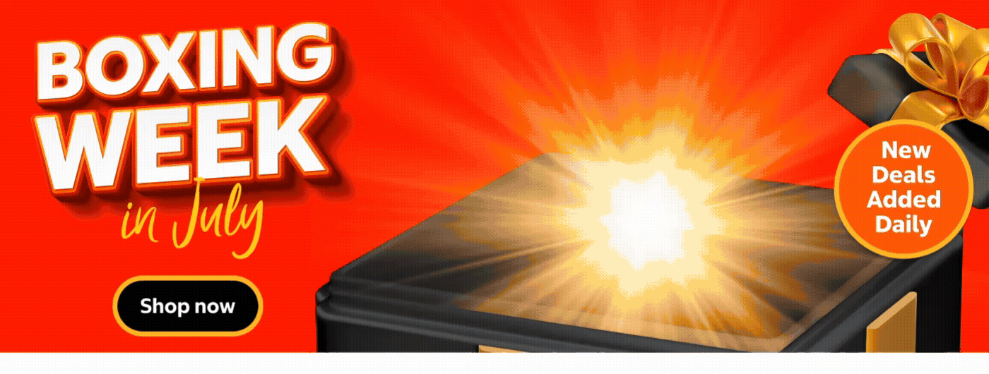 Shop Boxing Week in July