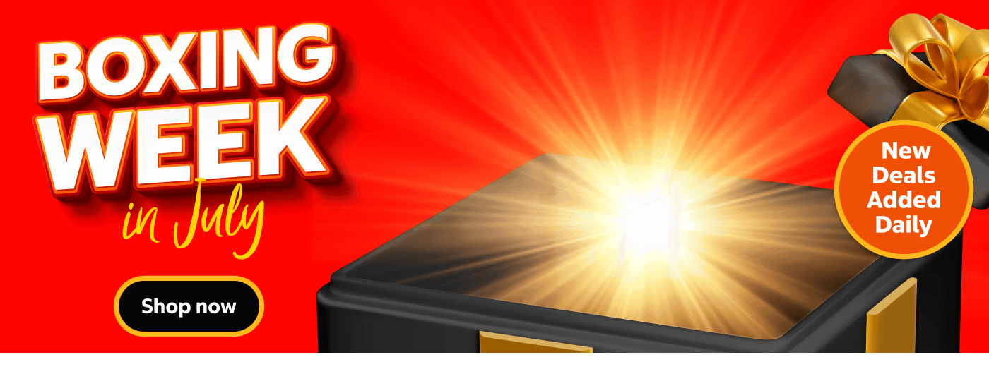 Shop Boxing Week in July