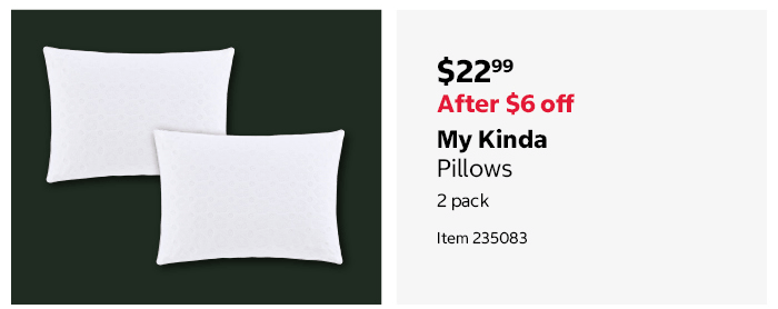 My Kinda Pillows 2 pack Item 235083