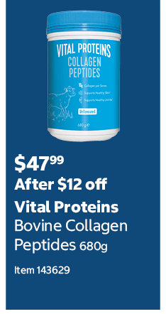 Vital Proteins Bovine Collagen Peptides 680g Item 143629