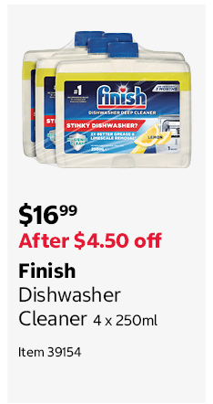 Finish Dishwasher Cleaner 4 x 250ml Item 39154