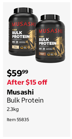 Musashi Bulk Protein 2.3kg Item 55835
