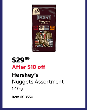 Hershey’s Nuggets Assortment 1.47kg Item 600550