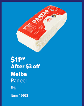 Melba Paneer 1kg Item 49973