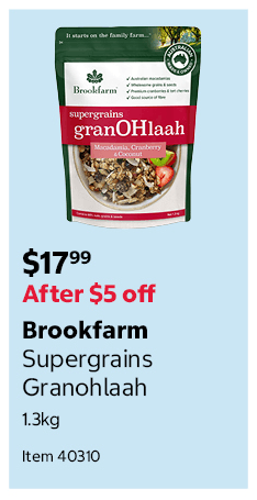 Brookfarm Supergrains Granohlaah 1.3kg Item 40310