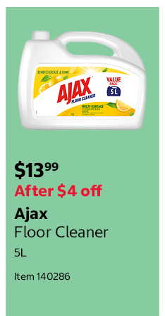 Ajax Floor Cleaner 5L Item 140286