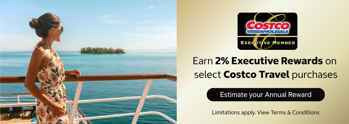 Earn 2% Executive Rewards on Costco Travel