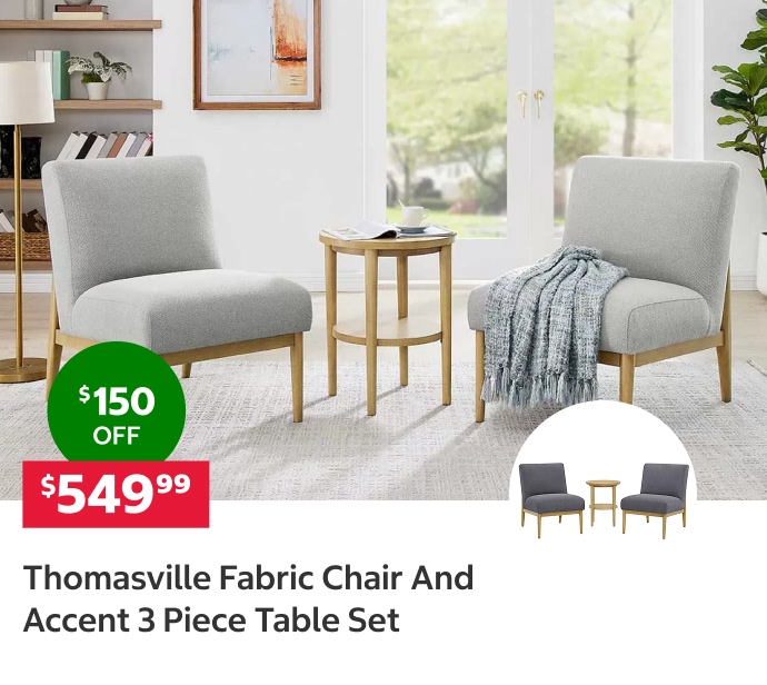 Thomasville-Fabric-Chair-And-Accent-3-Piece-Table-Set