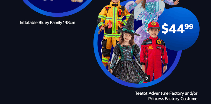 Teetot Adventure Factory and/or Princess Factory Costume