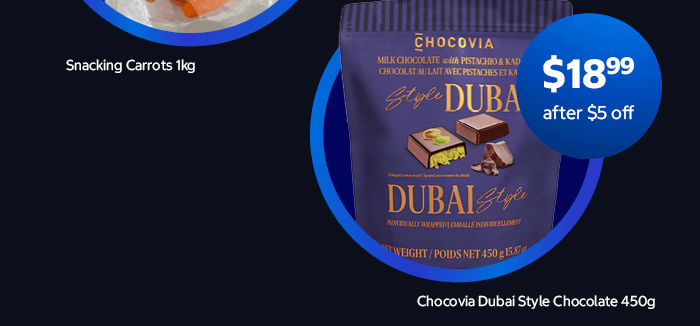 Chocovia Dubai Style Chocolate 450g