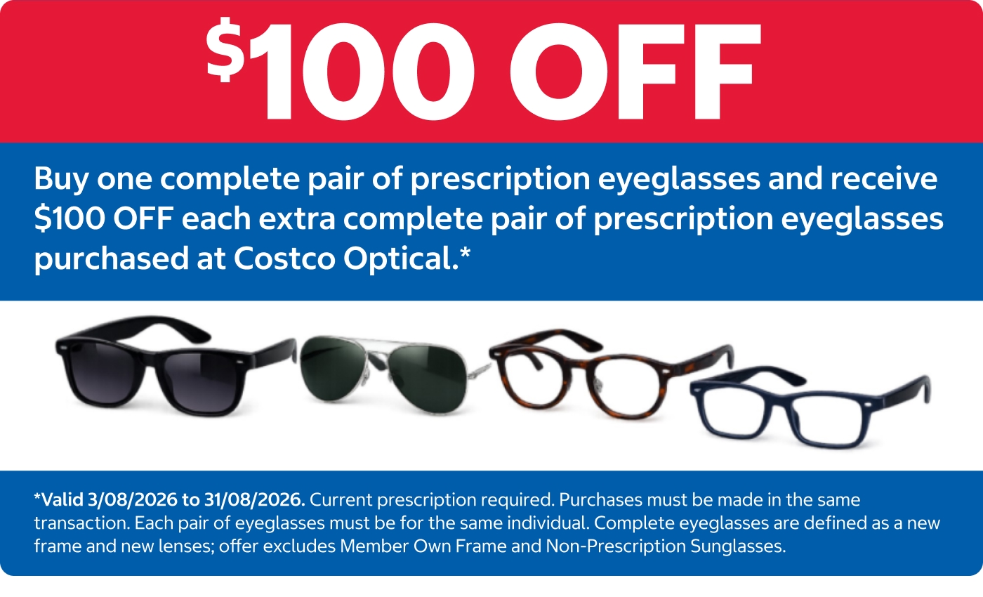 $100 OFF Optical Offer*