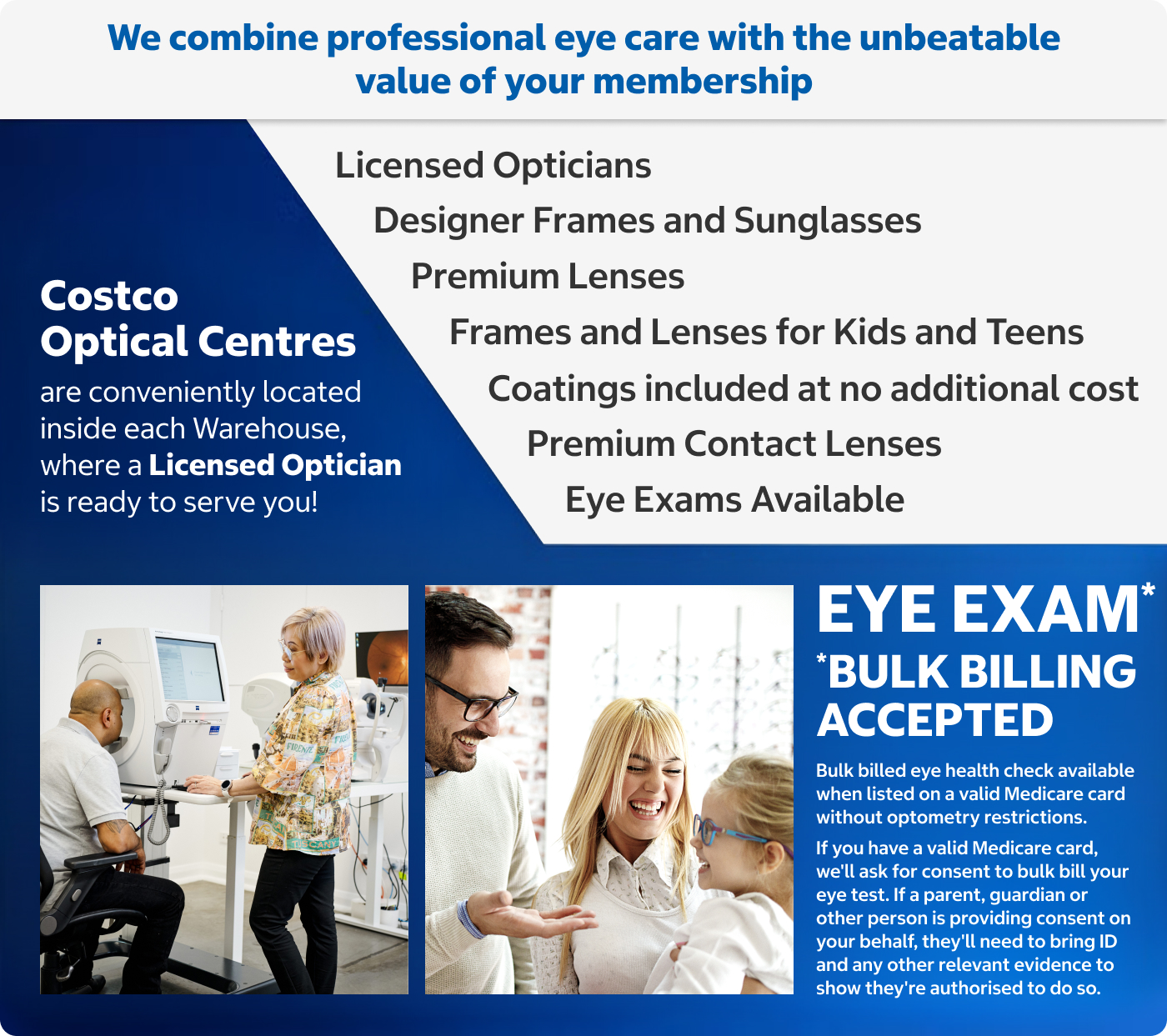 Costco Optical Centres | Eye Exam* *Bulk Billing Accepted