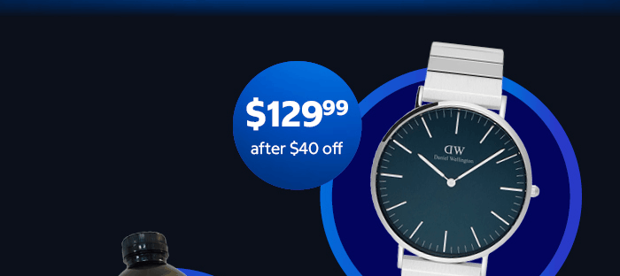 Daniel Wellington Arctic Stainless Steel Blue Dial Mens Watch DW00100776