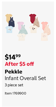 Pekkle Infant Overall Set 3 piece set Item 1769900