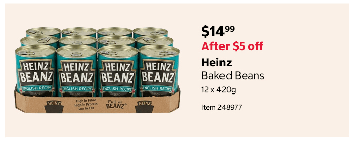 Heinz Baked Beans 12 x 420g Item 248977