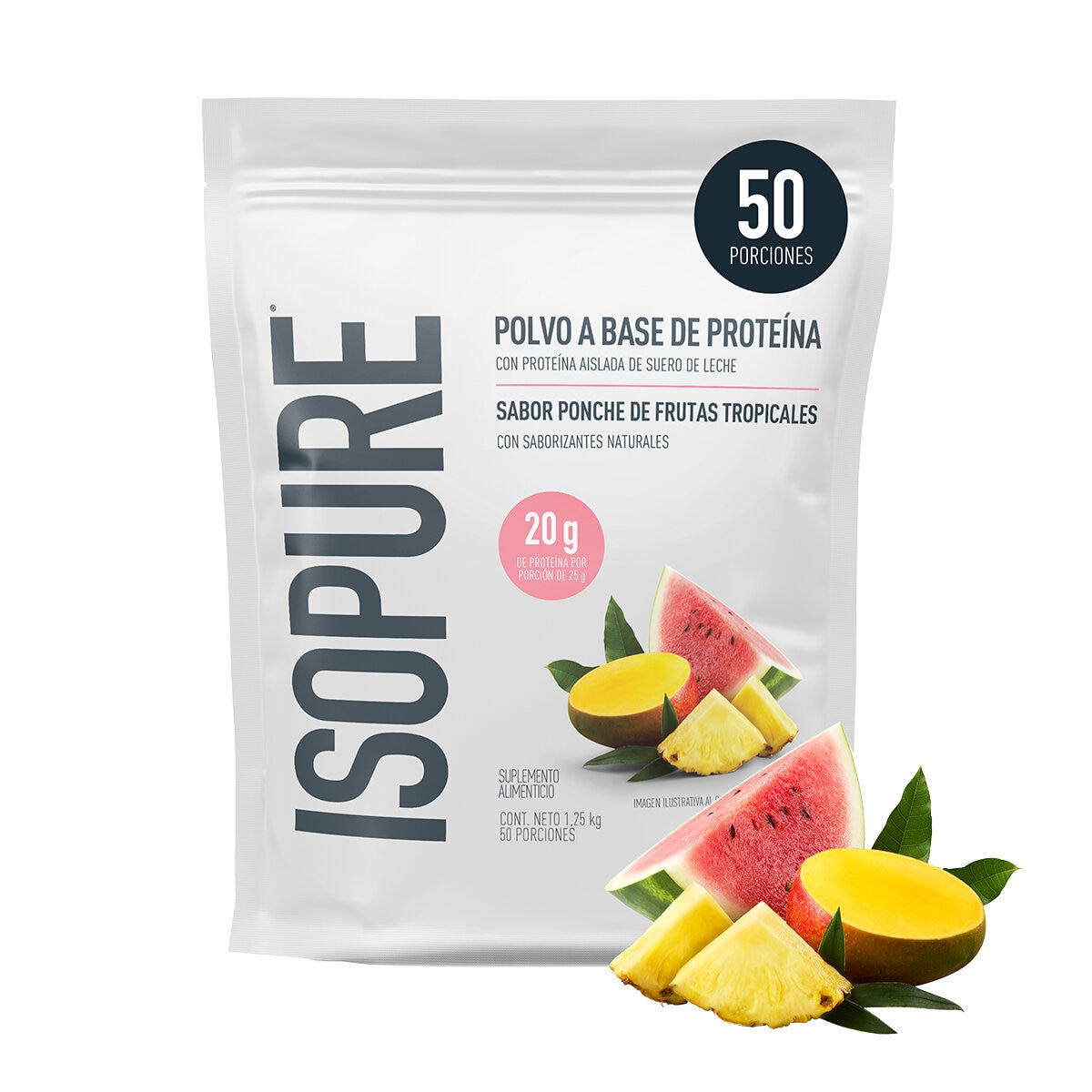 Isopure Proteína en Polvo Sabor Ponche de Frutas Tropicales 1.25 kg