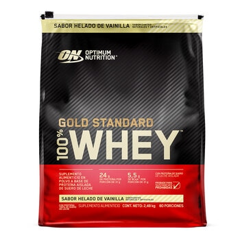 Gold Standard Whey Proteína en Polvo Sabor Helado de Vainilla 2.48 kg