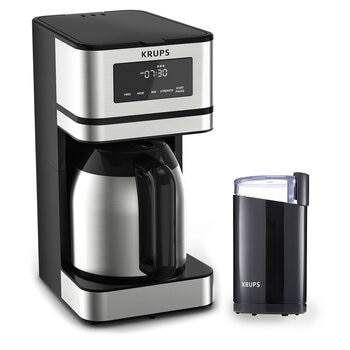 Krups Cafetera de Goteo y Molino de Café 14 Tazas