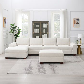 Ontai, Seccional de Tela con Otomano