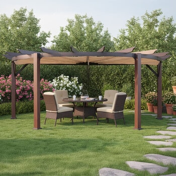 Shandong, Pérgola Semicircular Iris de 6.5m x 2.3m