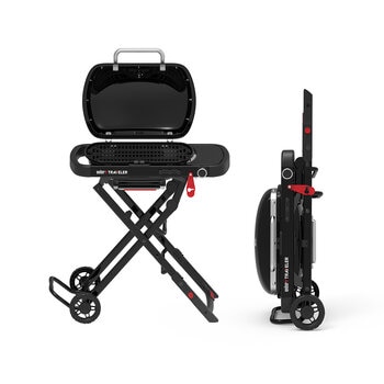Weber, Traveler Compact Asador de Gas + Accesorios + Grill Academy