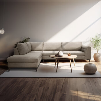 Muebles Liz, Sicilia, Seccional De 2 Piezas Beige