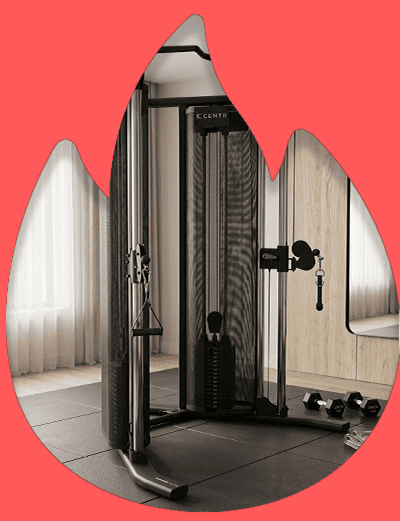 Centr Gimnasio FTX con Banca Plegable