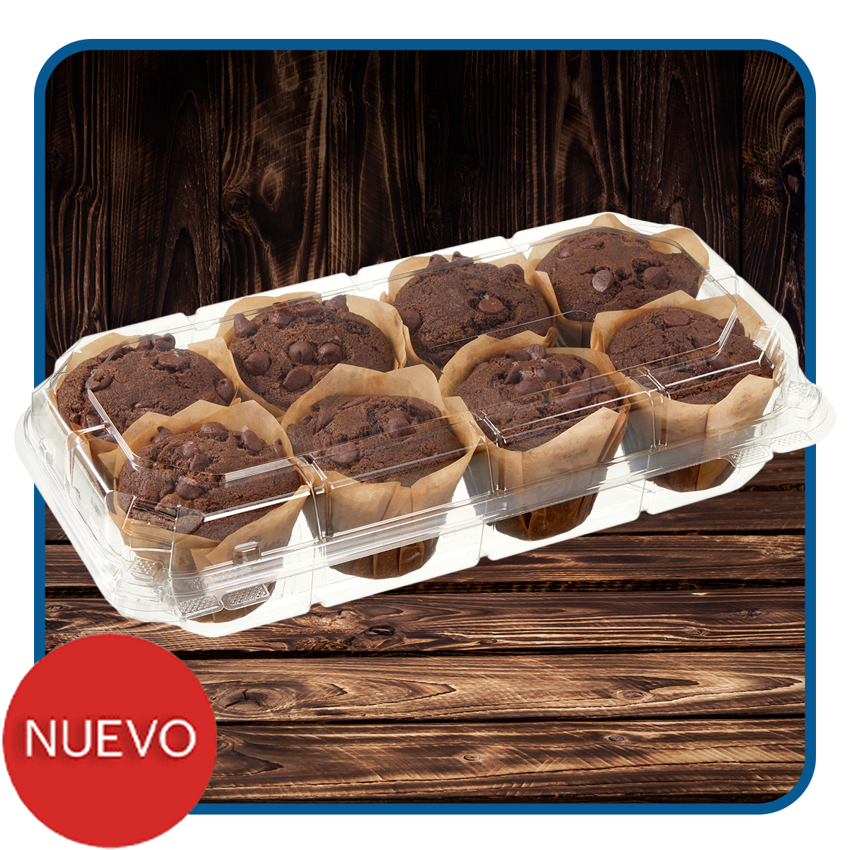 Muffins de Triple Chocolate 8 pzas.
