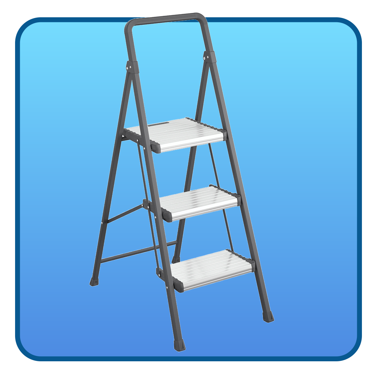 Escalera Plegable de 3 Escalones