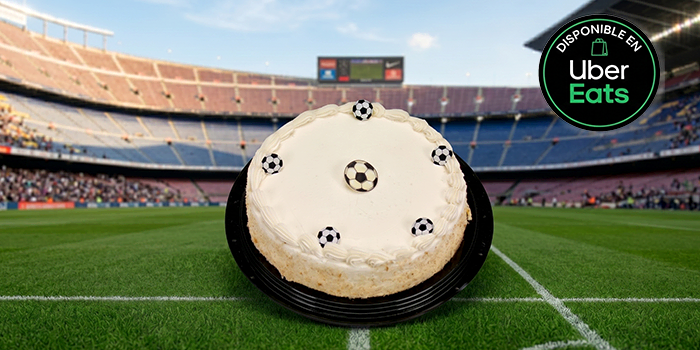 Pastel vainilla decorado 1.650 kg - foot ball