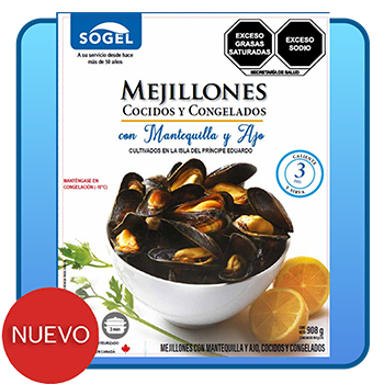 Mejillones con Mantiquilla y Ajo 908 g