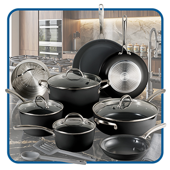 Bateria de Cocina + utensilios de silicona , 12 piezas